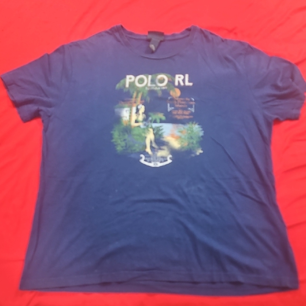 Polo RL Blue Graphic Tee